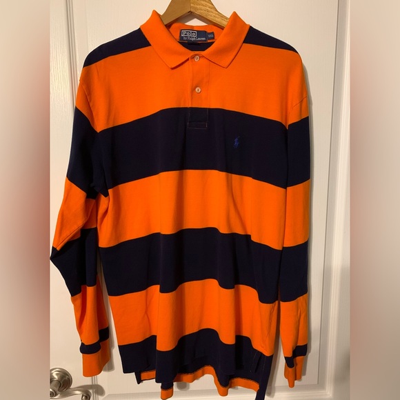 Ralph Lauren Other - Ralph Lauren Men's Polo in Orange and Black Stripes
